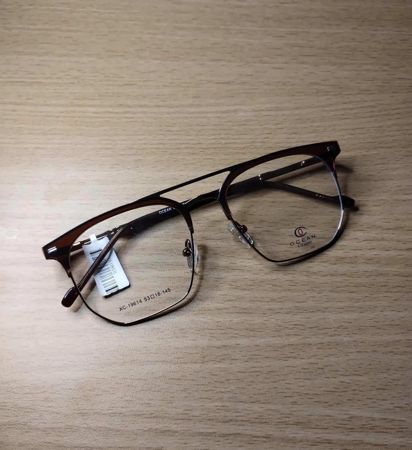 Ocean XC 19614 53-18-145 Brown and Gold Square Frame
