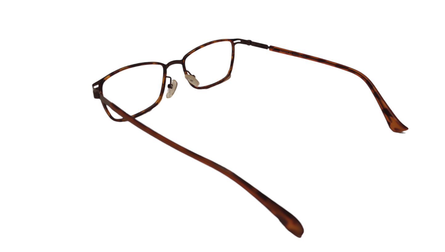 Esskada Unisex Full TR90 + METAL Full rectangle Tortoise Shell Frame bc1323 c1 52-18-140