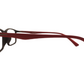 Transmit Unisex Matte Black and Matte Red Rectangle/narrow Frame TM-251 53-16 142 C2