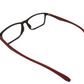 Transmit Unisex Matte Black and Matte Red Rectangle/narrow Frame TM-251 53-16 142 C2