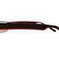 F-track Unisex Black with Red and Brown Wood Finish Frame 4001 53-17-140