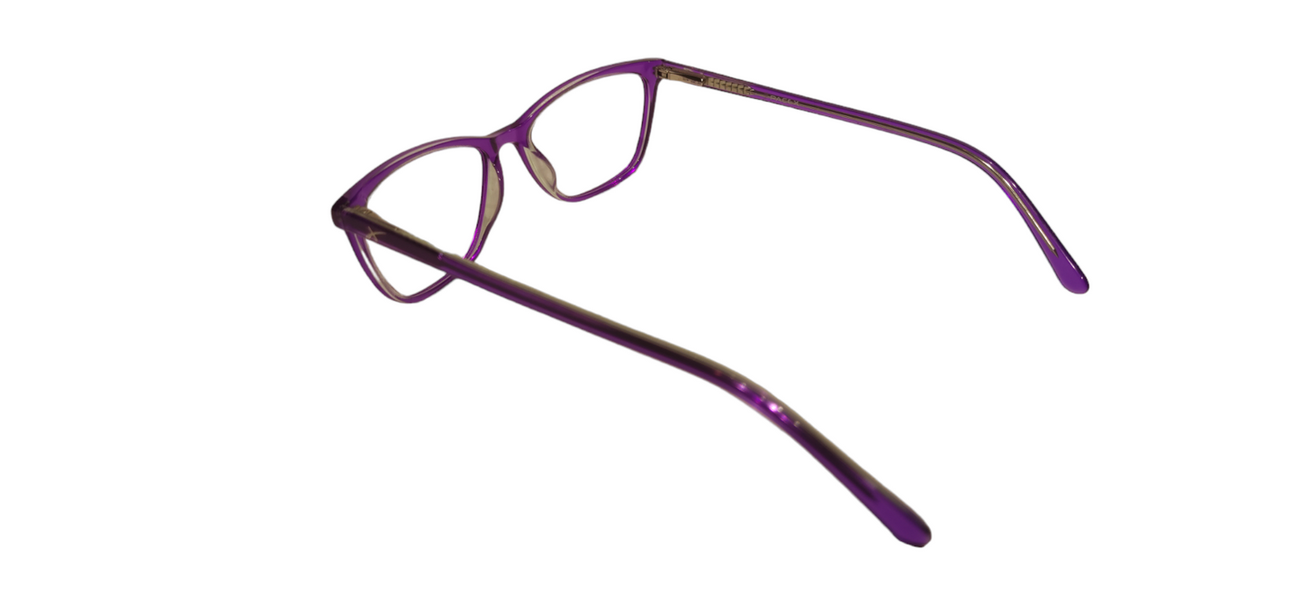 Pacex Women's Purple Cat eye Frame pa9020 50-16-140 c5