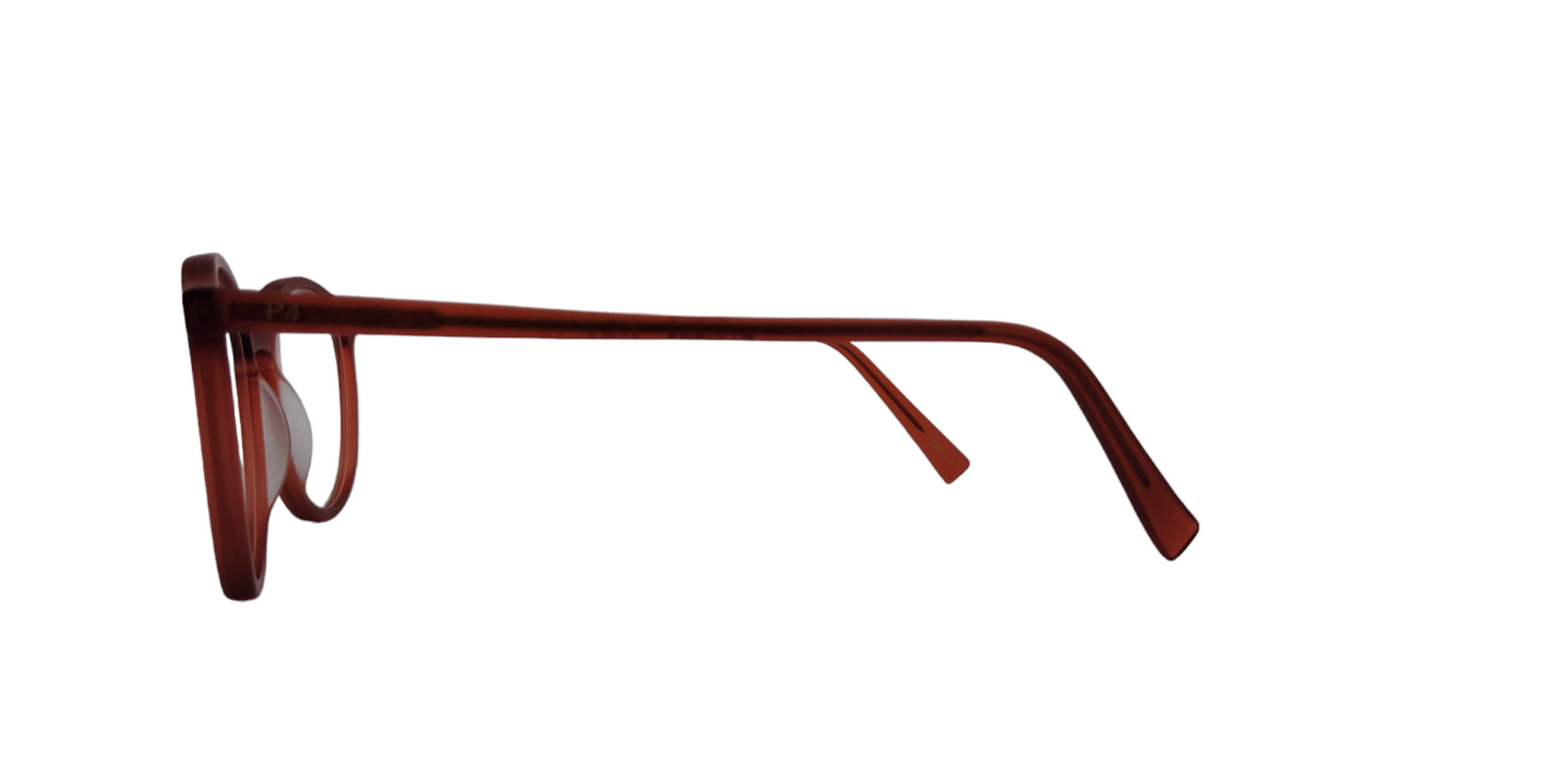 Page 4 la tagilo 50-21-140 Matte transparent Red Unisex Round prescription Eyewear