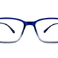 Eyrus 3334 50-18-140 Transparent and blue Unisex Square Prescription Eyewear