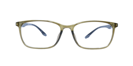 Eyrus 9993 50-18-140 Transparent mustard Unisex Prescription Eyewear