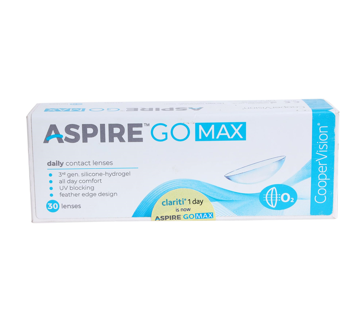 Aspire GO MAX 1 day Daily Disposable Silicone Hydrogel Spherical lenses (30 lenses box)