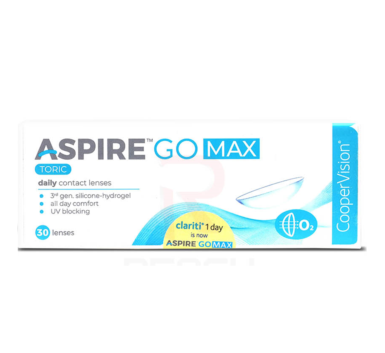 Aspire GO MAX Toric 1 day Daily Disposable Silicone Hydrogel lenses for ASTIGMATISM (30 lenses box)