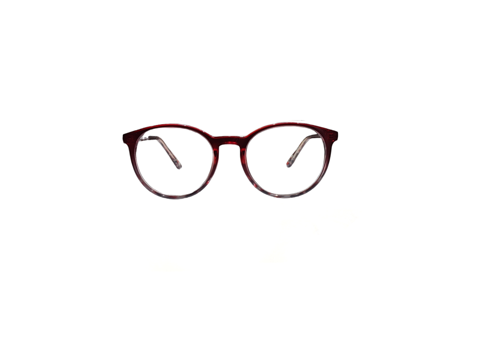 Edifice Round red Unisex Eyewear B007 52/20-141