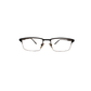 Black Metal Unisex Matte black Half Frame 52-18-140