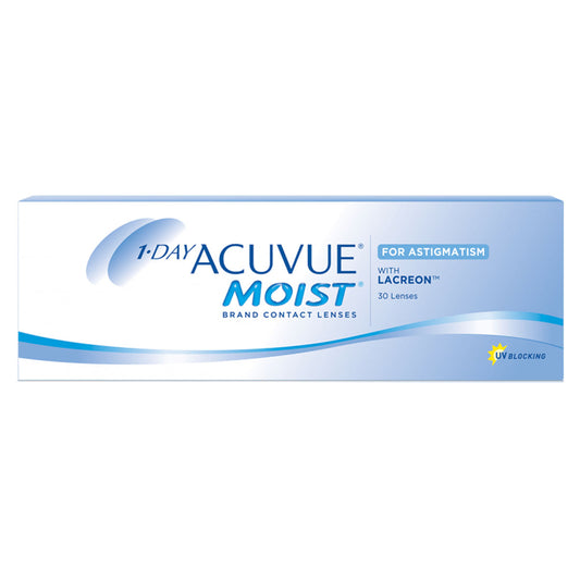 1 Day Acuvue Moist Daily Disposable Contact Lens for Astigmatism (30 lenses box)