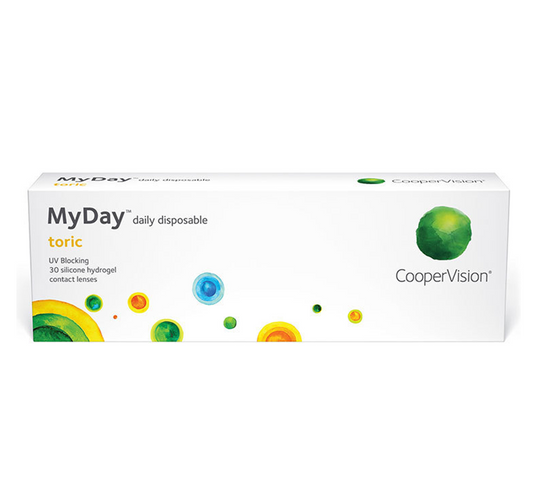 MyDay Toric 1 day Daily Disposable Silicone Hydrogel lenses for ASTIGMATISM (30 lenses box)