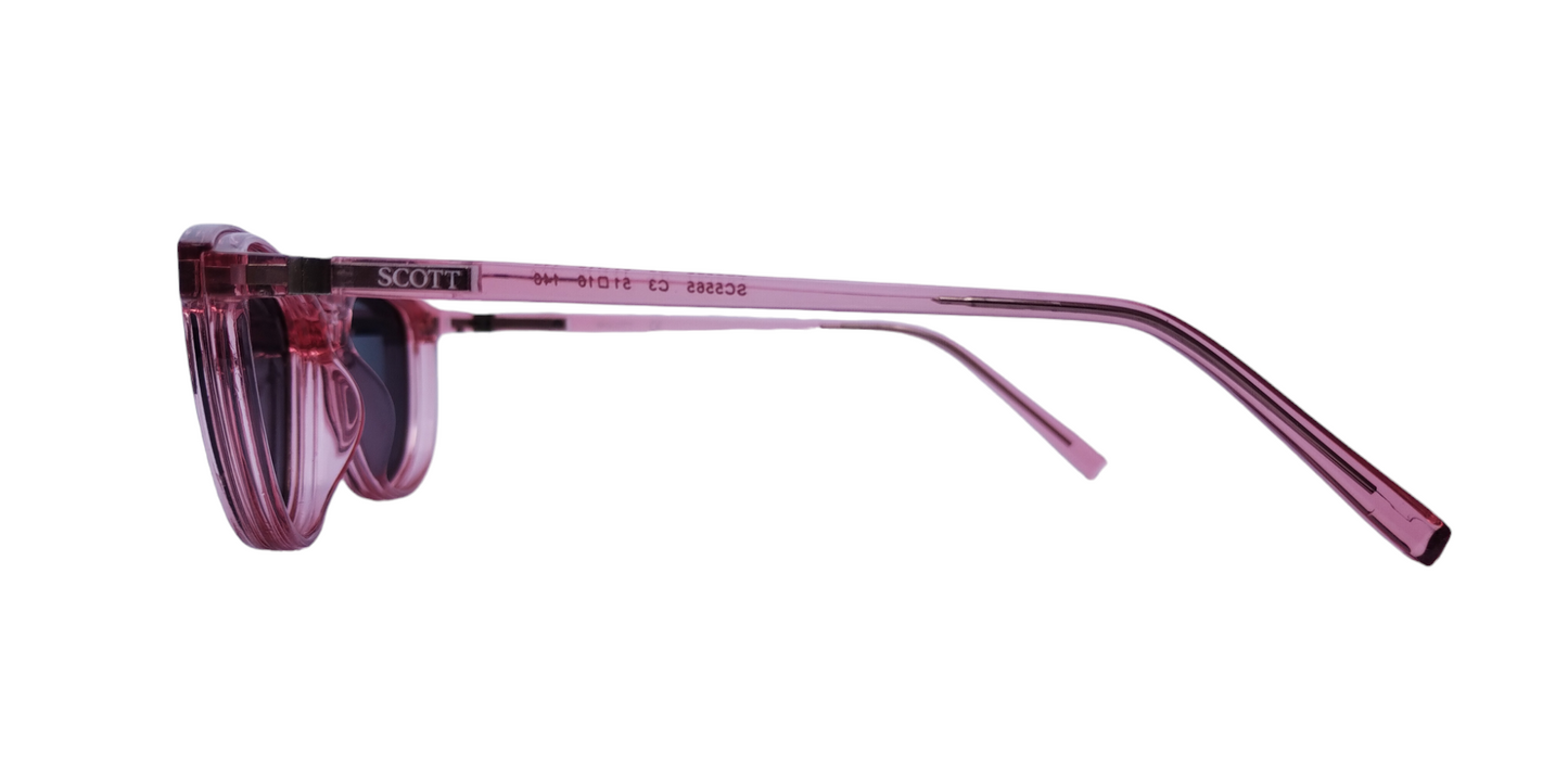 Scott SC 5565 Purple Cat Eye Clip On Frame