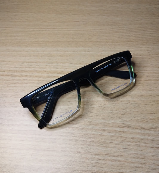 Tommy Hilfiger TH 3518 C5 54-19-145 Black and Green Rectangle Frame