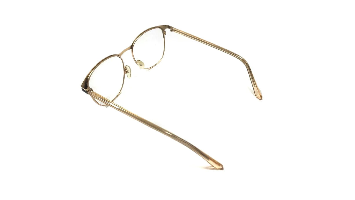 PRO F243 52-17-145 Black & Gold Round Eyewear