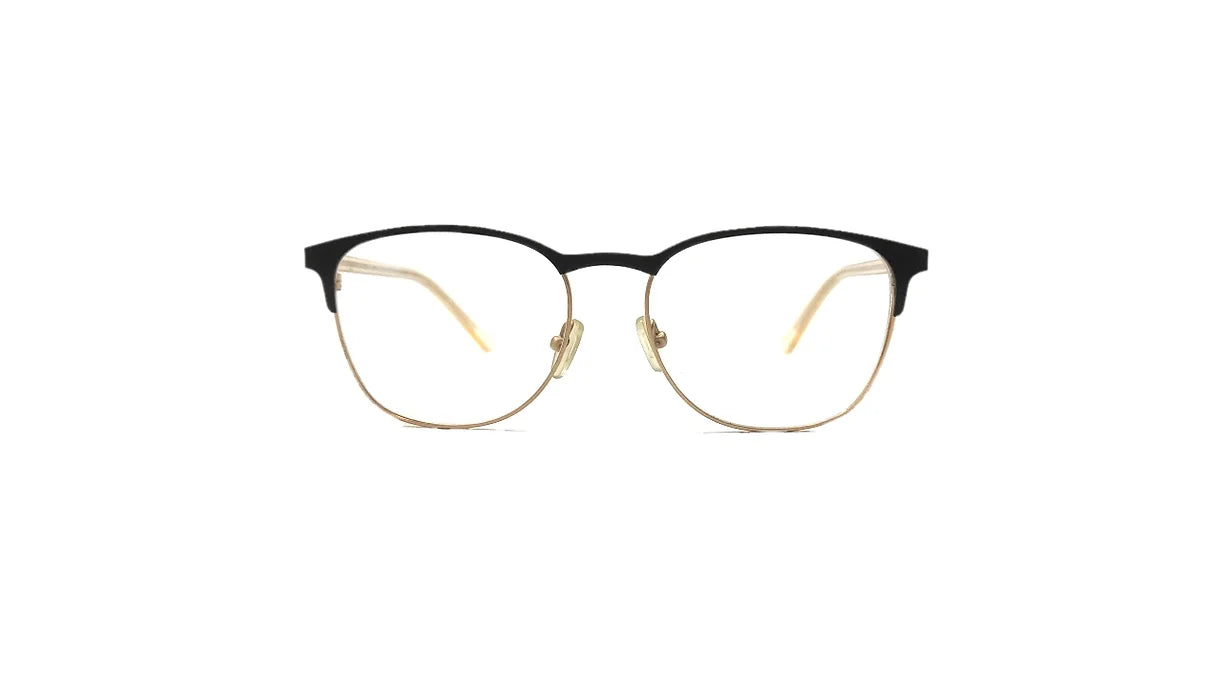 PRO F243 52-17-145 Black & Gold Round Eyewear